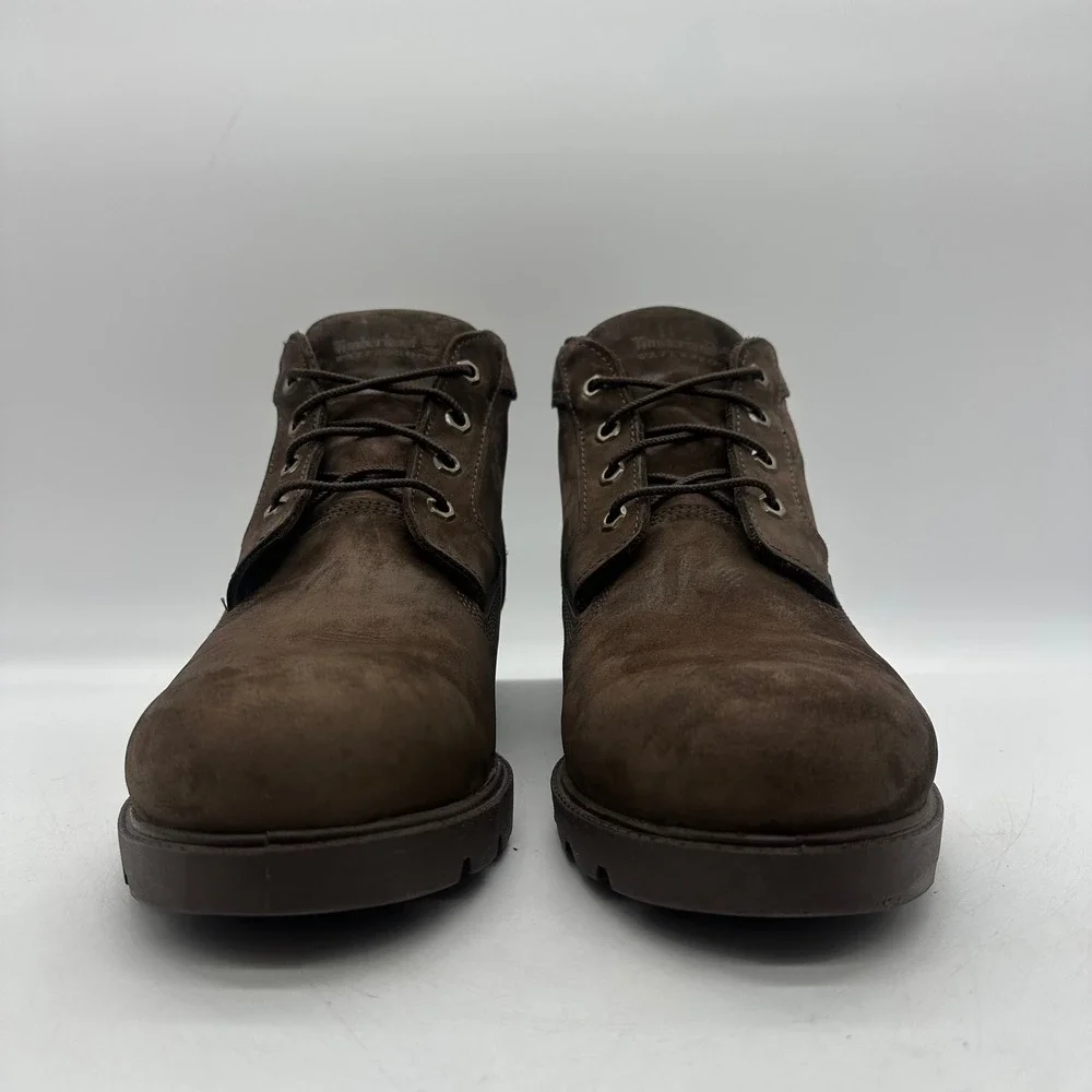 Timberland 34095 Mens 11.5 M Chocolate Brown Nubuck Leather Basic Chukka Boots